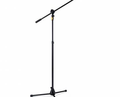 Hercules MS632BPLUS EZ Grip Tripod Microphone Stand w  2-in-1 Boom & EZ Microphone Clip Supply