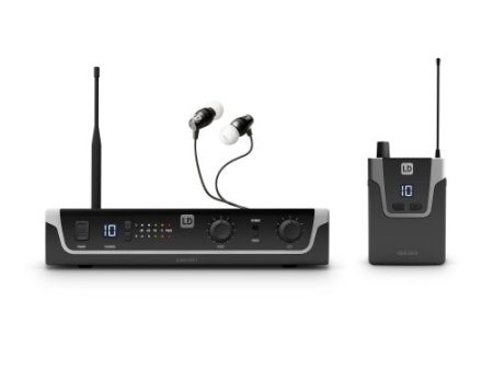 LD Systems U305.1 IEM HP In-Ear Monitoring System w Earphones (514-542 MHz) Supply