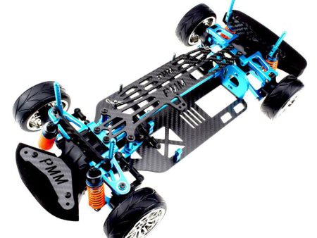 1 10 Aluminium Alloy Metal Carbon Fiber Chassis Kit Rc Car Frame Parts Sale