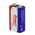 RYDBATT 9V 500mAh Rechargeable Lipo Battery For Sale