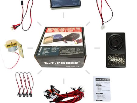 GT POWEGT POWER Container Truck Lighting and Voice Vibration System For RC Car Parts Trucks Online Sale